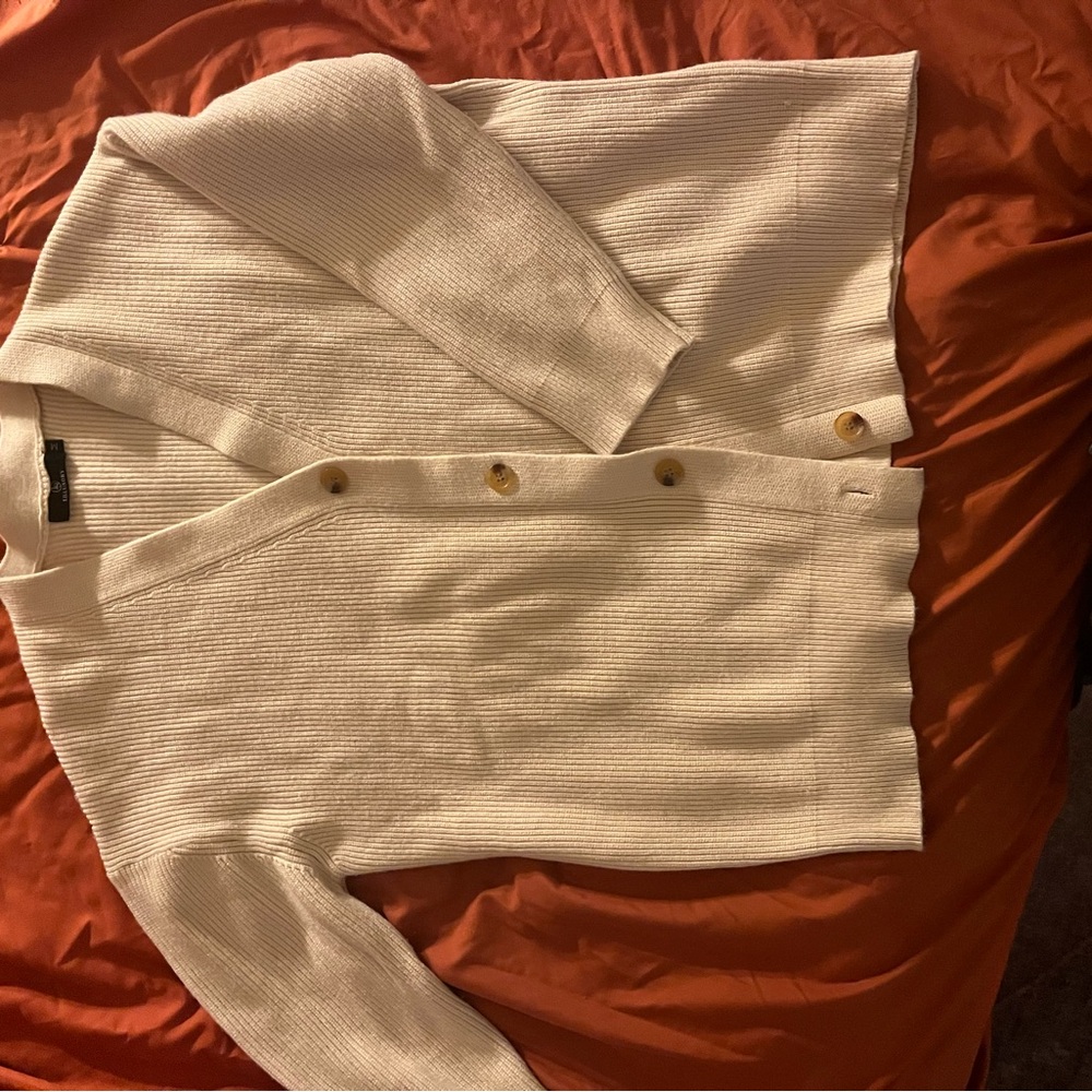 Cream Knit Oversized Cardigan - Picture 8 of 8